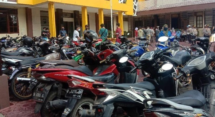 Puluhan Motor Balap Liar Terjaring Operasi Pekat