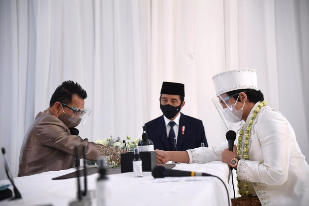 Presiden Jokowi dan Ibu Negara Iriana Hadiri Akad Nikah Aurel dan Atta