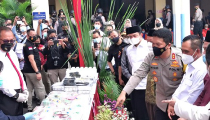 Polda Jatim Musnahkan Barang Bukti Narkotika
