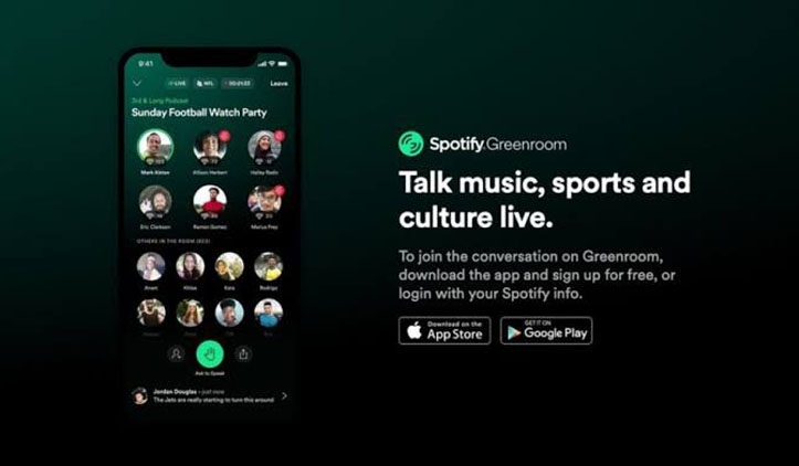 Saingi Clubhouse, Spotify Luncurkan Greenroom
