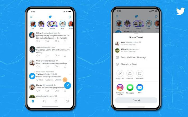 Pengguna Twitter Bisa Berbagi Tweet di Instagram Stories
