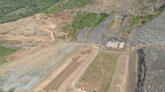 Progress Pembangunan Bendungan Tugu, Trenggalek Masuk Tahap Akhir