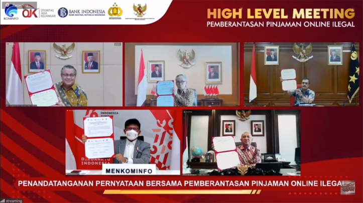 Lima Kementerian Berkomitmen Membrantas Pinjol Ilegal