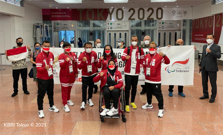 KBRI Tokyo Sambut Kontingen Indonesia untuk Paralimpiade Tokyo