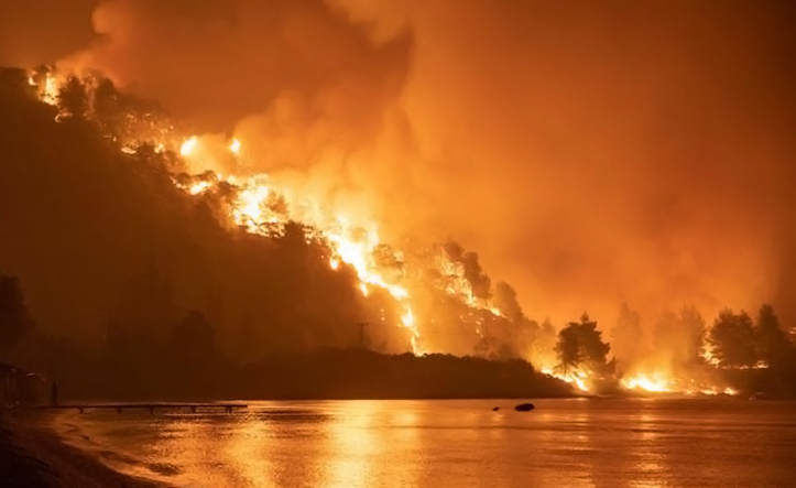 Api Terus Menyala di Hari Keenam Kebakaran Hutan Yunani