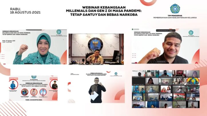 TP PKK Gelar Webinar Bersama BNN, Menuju Indonesia Bersih Narkoba