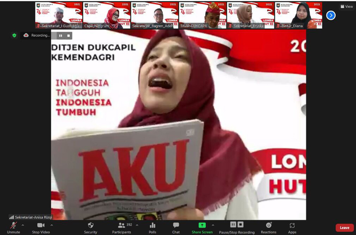 Dirjen Dukcapil: Rawat Kemerdekaan Melalui Kontribusi dan Prestasi Terbaik