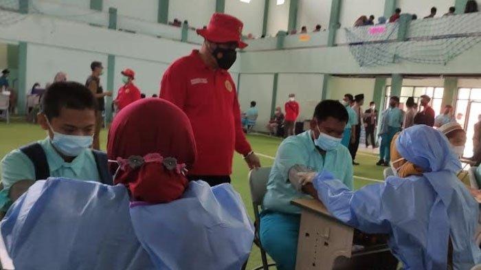 Persiapan PTM, Ribuan Santri di Sidoarjo Jalani Vaksin Covid Dosis Kedua