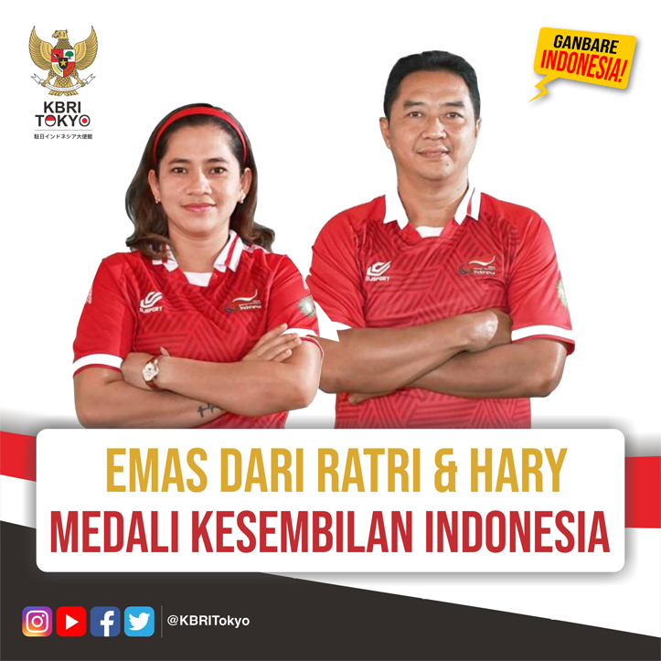 Dubes Heri Berikan Apresiasi Dua Mendali Emas Bagi Indonesia