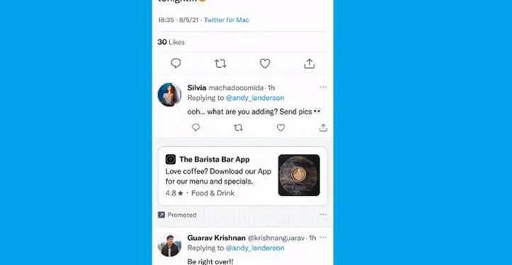 Twitter Uji Coba Hadirkan Iklan di Balasan Tweet