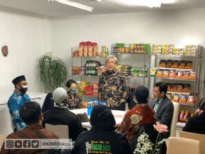 Dubes Heri Akhmadi dalam Waiwai World Fair (WWF) yang digelar oleh Pemerintah Kota Shizuoka. Foto KBRI Tokyo