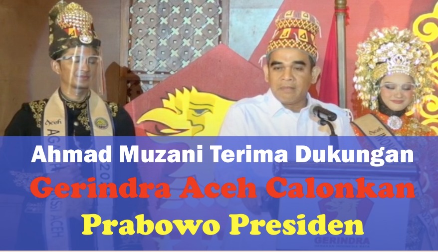 Ahmad Muzani Terima Dukungan Gerindra Aceh Calonkan Prabowo Presiden
