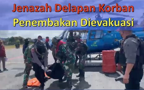 Jenazah Delapan Korban Penembakan Dievakuasi Satgas Cartenz Damai