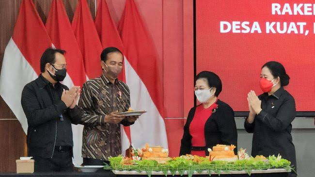 Presiden Jokowi hadiri Rakernas PDIP