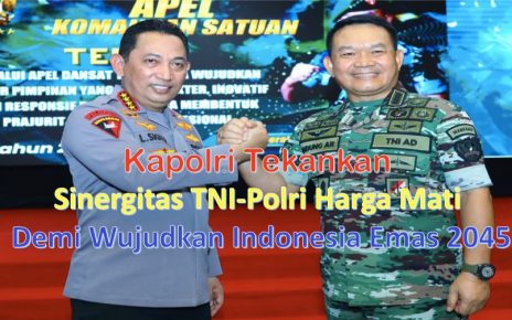 Kapolri Jenderal Listyo Sigit Prabowo menjadi salah satu pembicara di kegiatan Apel Komandan Satuan (Dansat) TNI AD di Akademi Militer, Magelang, Jawa Tengah, Kamis (23/6/2022).