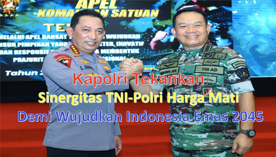 Kapolri Jenderal Listyo Sigit Prabowo menjadi salah satu pembicara di kegiatan Apel Komandan Satuan (Dansat) TNI AD di Akademi Militer, Magelang, Jawa Tengah, Kamis (23/6/2022).