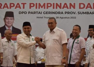 Rapimda Gerindra Sumbar Tetapkan Prabowo Capres, PKB Siap Mendukung