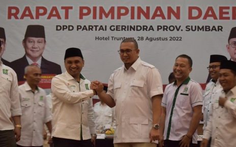 Rapimda Gerindra Sumbar Tetapkan Prabowo Capres, PKB Siap Mendukung
