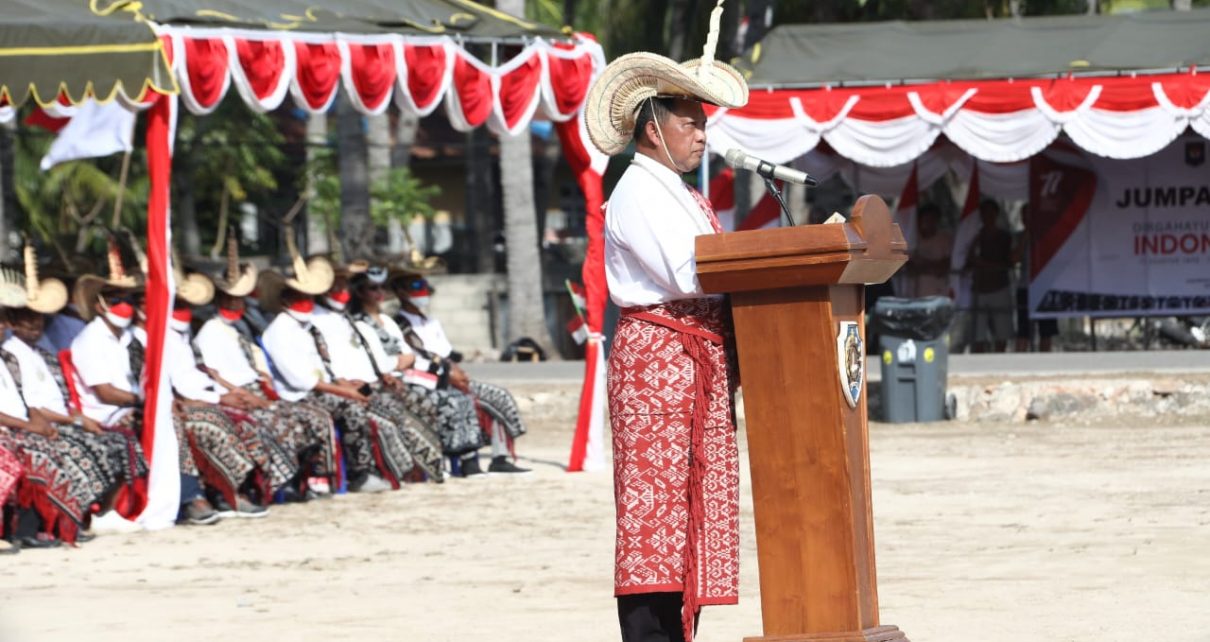 Mendagri Pimpin Upacara HUT ke-77 Kemerdekaan RI dari Pulau Rote