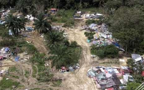Viral, WNI Bangun Pemukiman Ilegal Di Tengah Hutan, Dihancurkan Aparat Malaysia