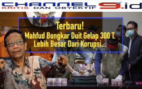 Terbaru! Mahfud Bongkar Duit Gelap 300 T. Lebih Besar Dari Korupsi...
