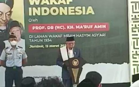 Inginkan Akselerasi Gerakan Wakaf, Ma’ruf Amin: Potensi Nilainya Rp18 Triliun
