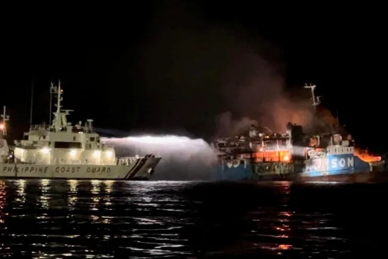 Kapal Ferry Terbakar di Filipina, 10 Orang Meninggal