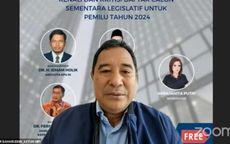 Tahapan Pendaftaran Calon Legislatif Sangat Penting, Ketua MIPI Masyarakat Harus Ikut Awasi Prosesnya