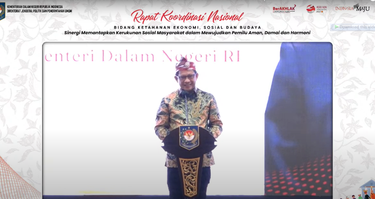 Mendagri: Kelompok Masyarakat Harus Solid Supaya Konflik Bisa Dicegah