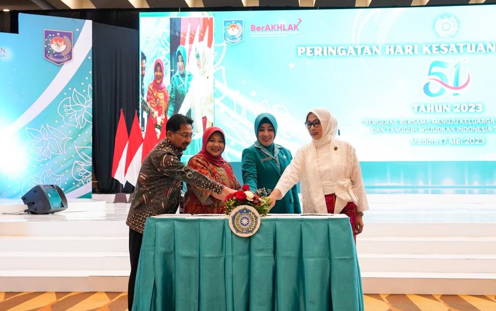 Wujudkan KIBAS STUNTING, TP PKK Pusat Teken MoU dengan Bapanas dan PT Nestle