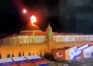Dua Drone Hangus Terbakar, Rusia Tuduh Ukraina Coba Bunuh Putin di Kremlin