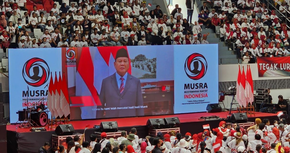 Relawan Teriakkan Nama Prabowo Saat Jokowi Sebut Indonesia Butuh Pemimpin yang Pemberani