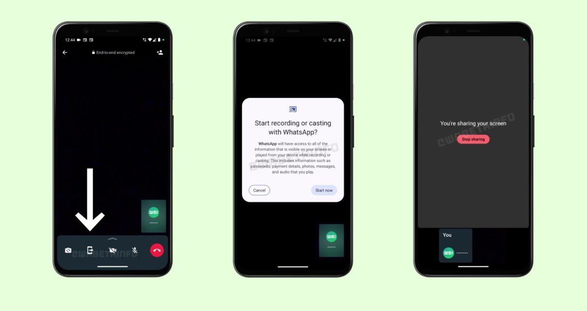 Fitur Screen Sharing WhatsApps , Bisa Buat Persentasi