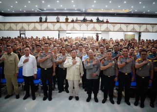 Prabowo Beri Pesan Jadilah Polisi Tangguh Demi Terciptanya Keamanan Negara