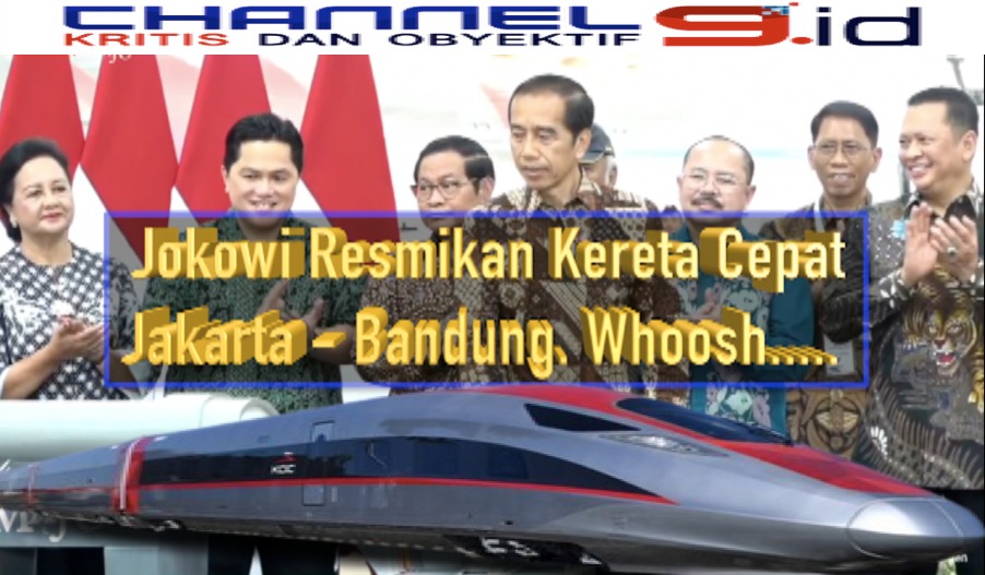 Jokowi Resmikan Kereta Cepat Jakarta - Bandung. Whoosh...