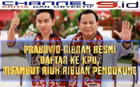 Prabowo-Gibran Resmi Daftar ke KPU, Disambut Riuh Ribuan Pendukung