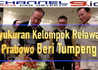 Syukuran Kelompok Relawan Prabowo Beri Tumpeng