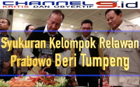 Syukuran Kelompok Relawan Prabowo Beri Tumpeng