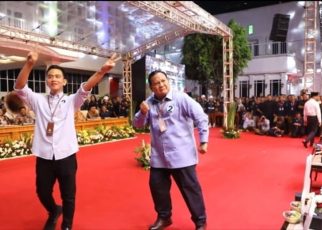 Momen Prabowo Berjoget Gemoy Usai Pidato di Depan Megawati