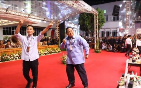 Momen Prabowo Berjoget Gemoy Usai Pidato di Depan Megawati