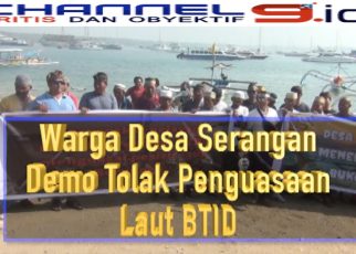 Warga Desa Serangan Demo Tolak Penguasaan Laut BTID