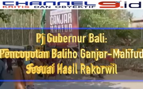 Pj Gubernur Bali: Pencopotan Baliho Ganjar-Mahfud Sesuai Hasil Rakorwil