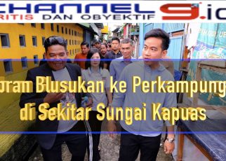 Gibran Blusukan ke Perkampungan di Sekitar Sungai Kapuas