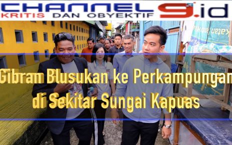 Gibran Blusukan ke Perkampungan di Sekitar Sungai Kapuas