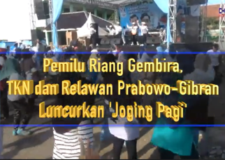 Pemilu Riang Gembira, TKN dan Relawan Prabowo-Gibran Luncurkan 'Joging Pagi'