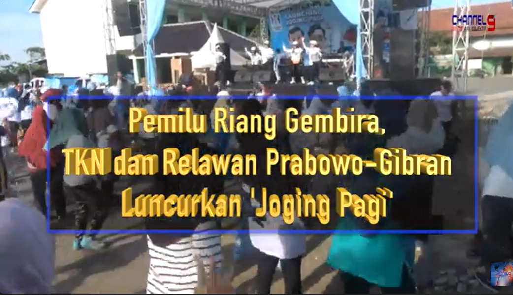 Pemilu Riang Gembira, TKN dan Relawan Prabowo-Gibran Luncurkan 'Joging Pagi'