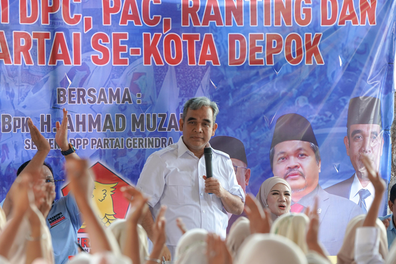 Muzani Targetkan Prabowo dan Gerindra Menang Besar di Depok