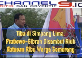 Tiba di Simpang Lima, Prabowo-Gibran Disambut Riuh Ratusan Ribu Warga Semarang