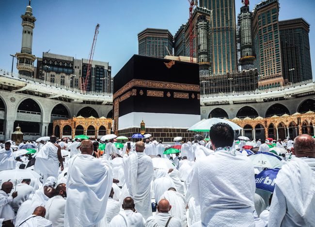 Jemaah haji tanpa antre.