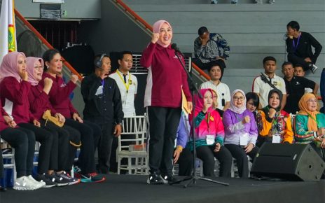 Iriana Jokowi Buka Lomba Senam Kreasi Piala Ibu Negara Tahun 2024